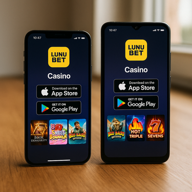 LunuBet - Mobile Apps Screenshot - iOS and Android Browser Gaming